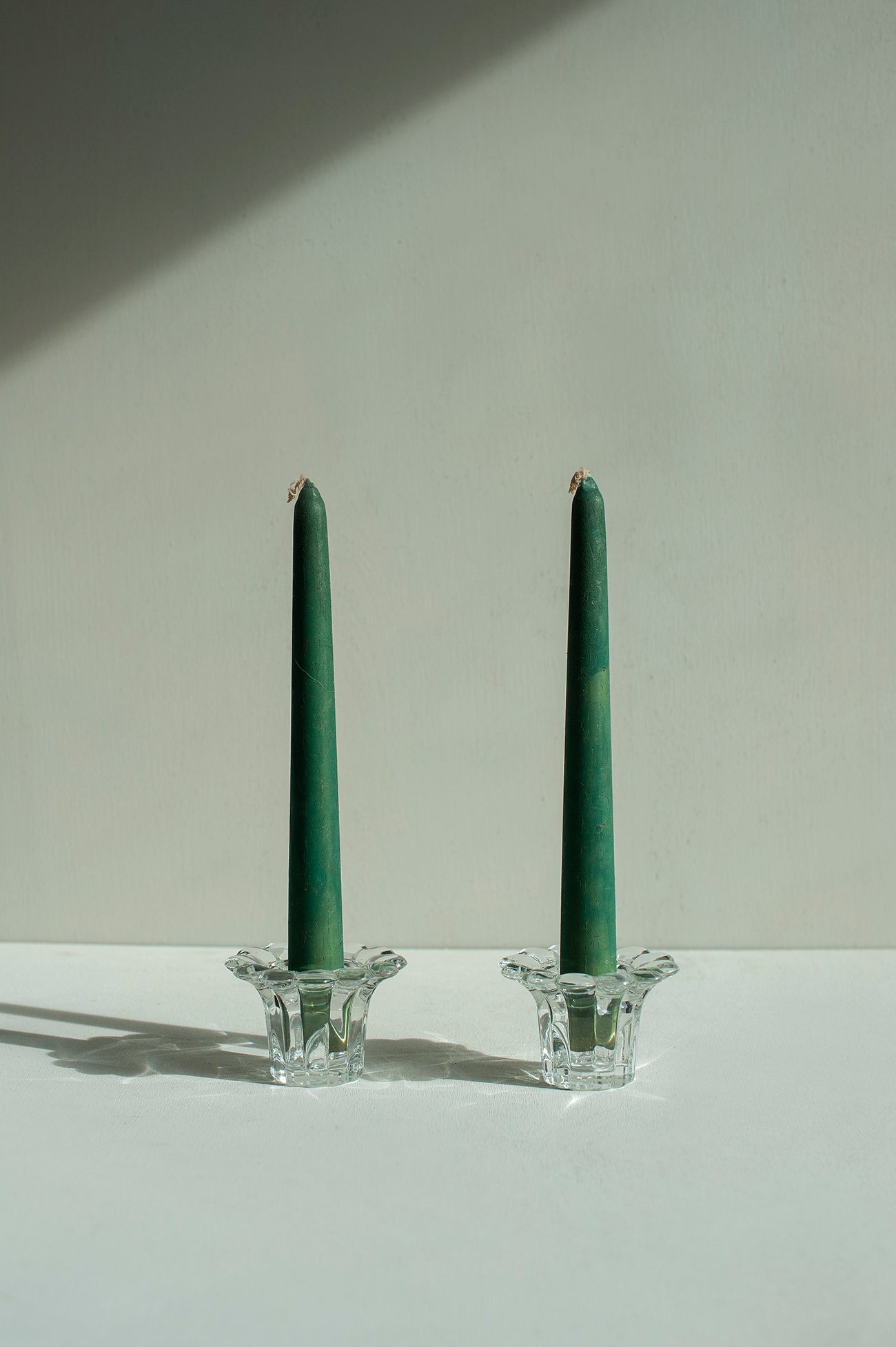 Porta Velas Vidro Vintage