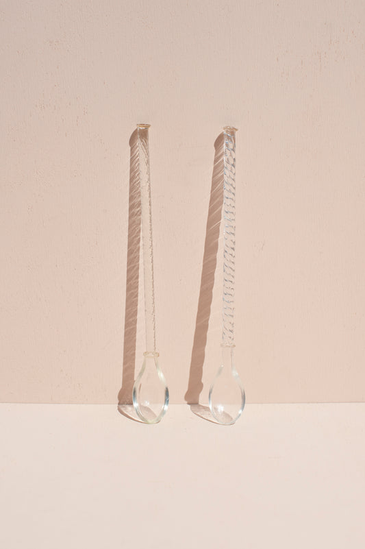 Colheres de Vidro Transparente