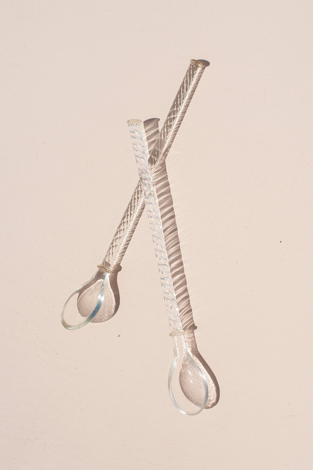 Colheres de Vidro Transparente